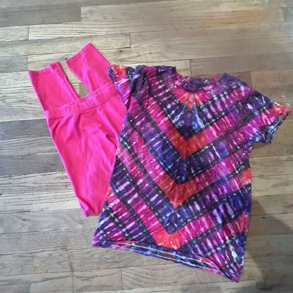 Fruit of the Loom Other - Girls bundle leggings t-shirt short sleeve size 10-12